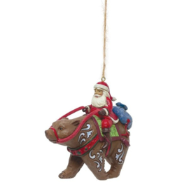 Set van 6 Jim Shore Santa Hanging Ornament retired