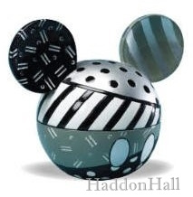 Mickey Ears H10.5cm Black & White Disney by Britto 4021836, retired , uit 2010