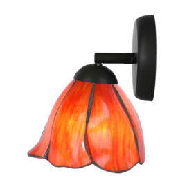 8200 * Wandlamp Spot met Tiffany kap Ø17cm Poppy