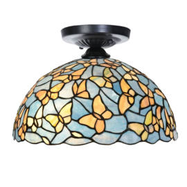 8839 Plafonniere Tiffany omlaag schijnend Ø35cm 1xE27 Fly Away