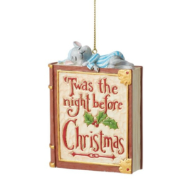 TWAS The Night Before Christmas Set van 2  Hanging Ornament H9cm Jim Shore 6008307