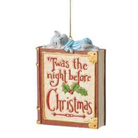 TWAS The Night Before Christmas Book Hanging Ornament H9cm Jim Shore 6008307