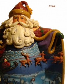 JIM SHORE Fly Away Tiny Sleigh 31 cm  nr. 4000831 uit 2007 , sold