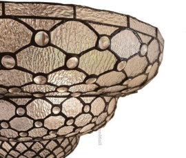 6080 * Plafonniere Tiffany Ø51cm Perle Fumée