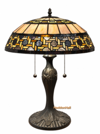 5604  Tafellamp Tiffany H55cm Ø40cm Stratford '