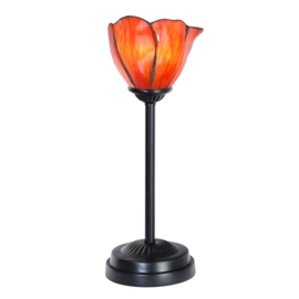 8200 * Tafellamp Uplight H39cm met Tiffany kap Ø17cm Poppy