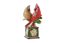 Cardinals on a Pedestal "Faith , Joy & Hope" Jim Shore 6015523