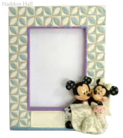 Mickey & Minnie Wedding Photoframe H18cm Jim Shore fotolijst 6001368 Retired