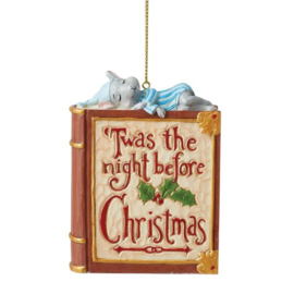 TWAS The Night Before Christmas Book Hanging Ornament H9cm Jim Shore 6008307