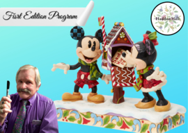 Mickey & Minnie Posting Christmas Letter Jim Shore 6015001FE * let op, lees de omschrijving.