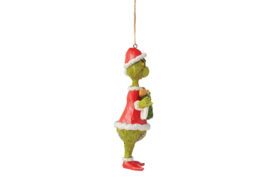 Grinch with Christmas Banner Ornament H13cm Jim Shore 6015226 *