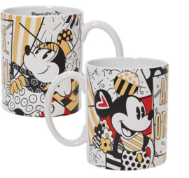 Midas by Romero Britto Set van 2 mokken Mickey&Minnie en Stitch op voorraad *