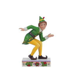 Elf   "Smiling is My Favourite" Buddy in Crouching Pose H14,5cm Jim Shore 6013940