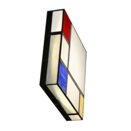 Wandlamp - Plafonniere Tiffany 30x30cm Mondriaan