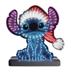Stitch Santa Infinity Mirror H30cm Disney by D56 6017332, indoor use only