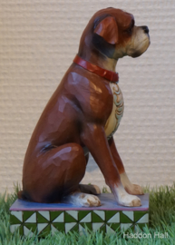 "Bruno" Boxer H15cm Jim Shore retired *