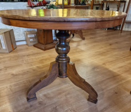 Tafel Ø96cm Massief Teakhout Ca. 1900