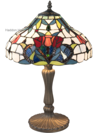 5919 Tafellamp Tiffany H46cm Ø31cm Merlot