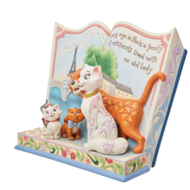 Aristocats Storybook "Long Ago in Paris" H 16cm Jim Shore 6013080 * aanbieding