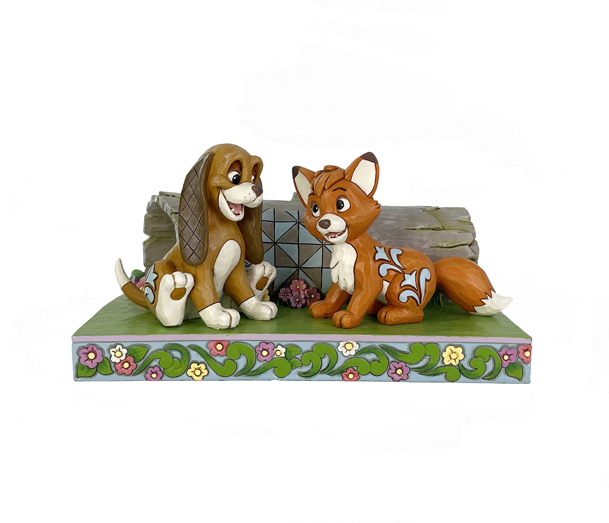 Fox & Hound "An Unlikely Friendship" B 19 cm Jim Shore 6017858 11 cm hoog