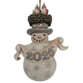 White Woodland 2025 with Hat H12cm Jim Shore 6017183