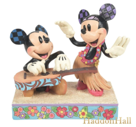Mickey & Minnie Hawaii "Hawaiian Holiday" H16cm Jim Shore 6016330