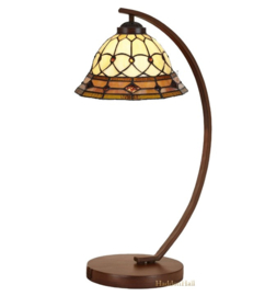 SP10007 * Bureaulamp H57cm met Tiffany kap Ø25cm Bedford