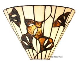 8164 Wandlamp Tiffany B30cm Schelpmodel Ginkgo Leaf