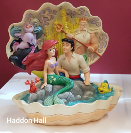Ariel Shell figurine  21 cm hoog Jim Shore 6005956 Disney Traditions ,  retired *