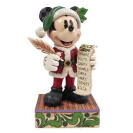 Mickey Santa with List "Twenty Years of Magic" H19,5cm Jim Shore 6016890