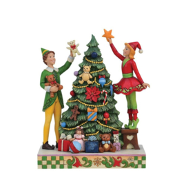 Elf - "Treat Every Day like Christmas" - Buddy with Jovie H23cm Jim Shore 6013939 *