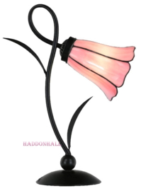 8187 * Bureaulamp Lovely H40cm met Tiffany kap Ø15cm Liseron Pink