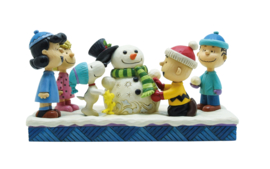 "Winter Fun" Peanuts Gang Building Snowman H13cm Jim Shore 6013040