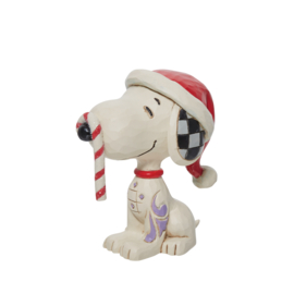 Snoopy Candi Cane & Snoopy Jacket - Set van 2 Jim Shore Mini Figurines, retired *