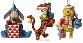 EEYORE - TIGGER - POOH Set van 3 Jim Shore Hanging Ornament   *