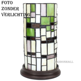 6300 *Tiffany Lamp H26cm WIndlicht Model Art Deco Green