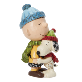 "A Warm Hug" Snoopy Hugging Charlie Brown *  H14cm Jim Shore 6013043 Peanuts