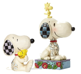 Snoopy & Woodstock - Set van 2 Jim Shore Peanuts figurines retired *