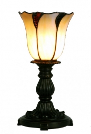 5136 * Tafellampje Tiffany H32cm Ø16cm Desertwave