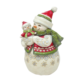 Snow Mam with Snow Baby Pint Sized H13cm Jim Shore 6012964 retired, laatste exemplaren *