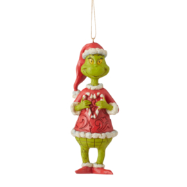 Grinch Holding Candy Heart Ornament H10cm Jim Shore 6010785