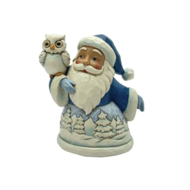 Blue Santa with Owl Jim Shore 6017274