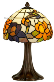 CT215 Tafellamp Tiffany H41cm Ø25cm Kolibrie