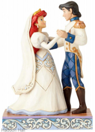 ARIEL & PRINCE ERIC  Wedding Bliss  H 15cm Jim Shore 4056749 , retired , made in 2018 , uitverkocht