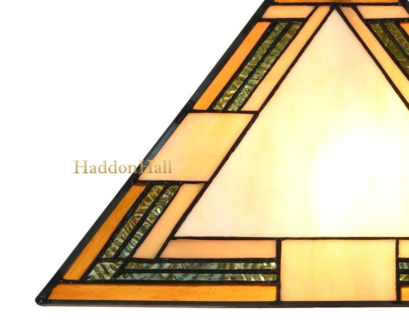 7850 'Tafellamp H60cm met Tiffany kap 37x37cm Indian Summer