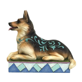 "Kaiser" Duitse Herder H12cm Jim Shore retired , laatste exemplaar