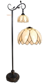 5135 Vloerlamp H152cm met Tiffany kap Ø25cm Lelie