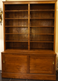 Kast -Boekenkast H215cm B150cm Massief Teakhout