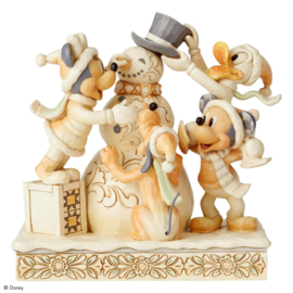 Mickey Minnie Pluto Donald & Snowman "Fab 5" H Jim Shore 6002828 retired item .
