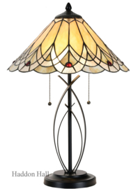 5186 * Tafellamp Tiffany H60cm Ø40cm Hearst